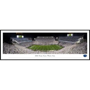 framed panoramic photo Iowa Penn State White Out 2023